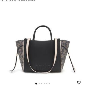 Tous Black and Cream Tote Bag